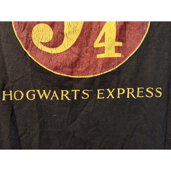 Harry Potter Hogwarts Express Platform 9 3/4 T-Shirt Men's Size M Black Medium - Picture 4 of 11